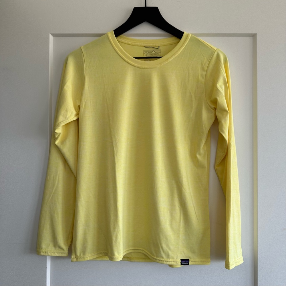 Patagonia Capilene Cool Daily Long-Sleeve Yellow Sun Shirt Size XS
